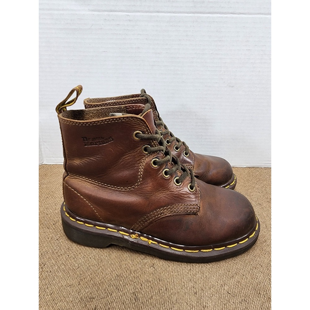 Dr Martens made in england Vintage Lace Up Brown Boots Youth Size US 3